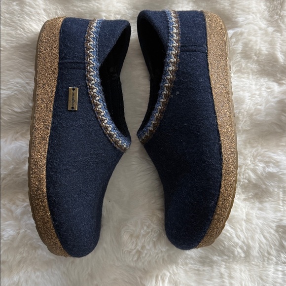 Haflinger Grizzly Zig Zag Clogs Captain’s Blue Size 41 - Picture 6 of 11
